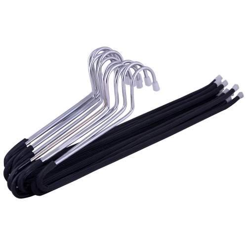 HATIMI'S Branded NOORIE Pure Steel Saree, Pant, Jeans Hanger, 10.3 Cm X 39.5 Cm X .7 Cm - 12 Pcs