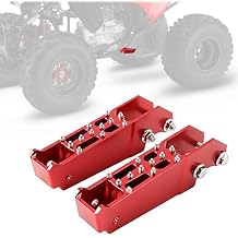 ATV Foot Pegs Pedal Rest Non-slip Footpegs CNC for TRX 250 250X 250EX 250TM 350FM 350TM 400FW 450S 450FM Red, 50610-HM8-000