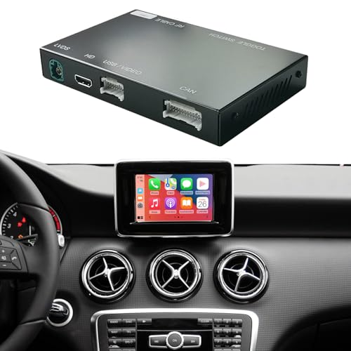 NINETOM ���C�����XCarPlay���g���t�B�b�g�L�b�g�f�R�[�_�[ �����Z�f�X�x���c A/B/C/E/GLK/GLA/GLC/GLS/ML/GL/SLK/G/V (2012?2015) NTG 4.5/4.7�V�X�e���Ή� AndroidAuto�Ή� �~