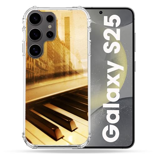 Coque Samsung S25 antichoc Cokitec protection rigide rigide piano retro