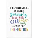 JUNIWORDS Poster, Elektroniker bedeutet Gott, Vorbild, 