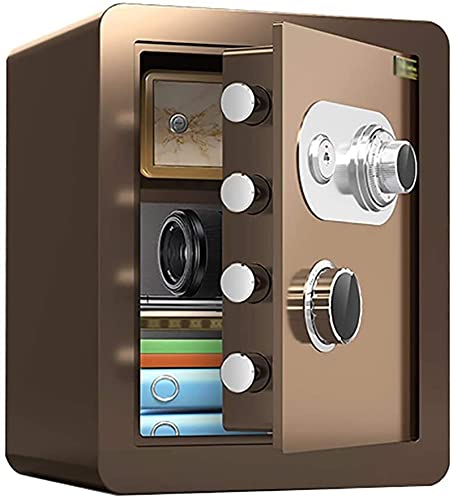 Armoire forte électronique RLKHXBS marron coffre-fort numérique à clé