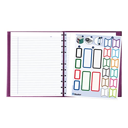 Carnet de notes Blueline MiracleBind raisin 150 pages couverture rigide lézard