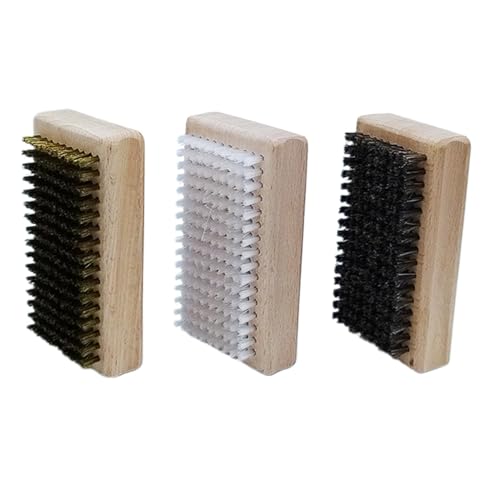 Kit brosses pour fartage de ski en crin naturel nylon et laiton pour finition snowboard