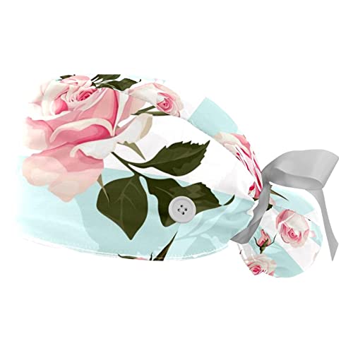 Chapeaux bouffants roses JDEZ casquette travail femme homme réglable