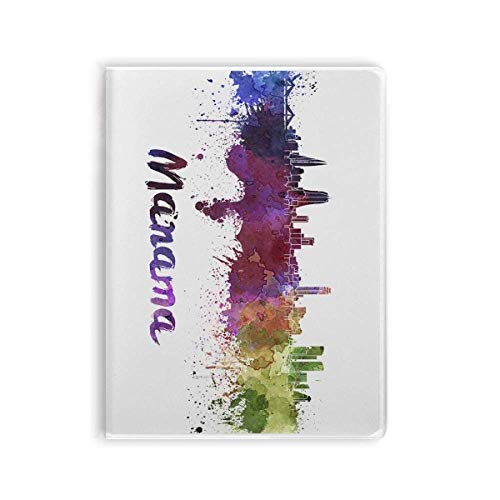 Carnet aquarelle de Manama Bahreïn avec couverture souple haut de gamme