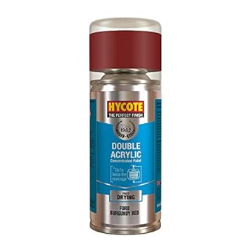 Hycote Double Acrylic Aerosol Car Spray Paint, Ford - Burgundy Red, 150 ml