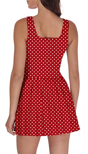 Image of NIASHOT Athletic Dress for Women with Shorts Sleeveless Womens Golf Dress