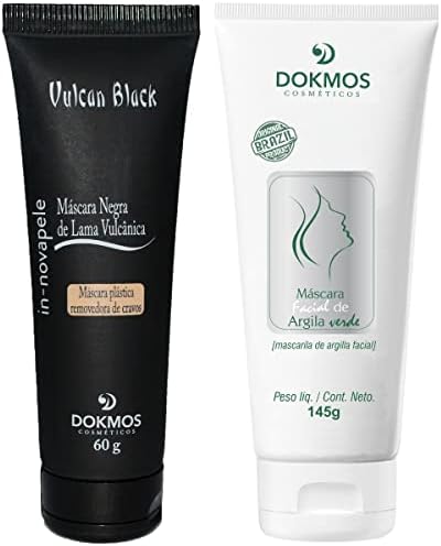 Kit Cuidado Facial Mascara Negra E Mascara De Argila Verde