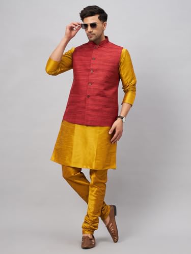Image of VM Men's Jacket, Kurta and Pyjama Set