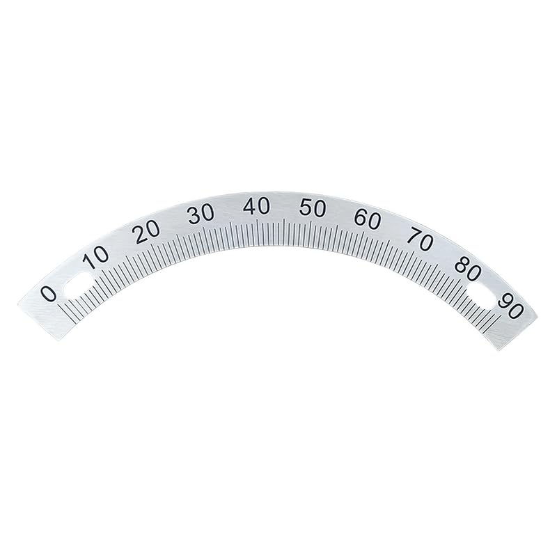 Semicircular Stainless Steel Dial Positioning Hole Protractor Ruler Angle 180 Dial 60MM 80MM 120M 240MM Measurement Tools (240X200X2MM)