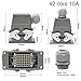 Heavy Duty Connector 42-core Cold Pressed Rectangular air Socket hdc-hdd-042 Industrial Waterproof 10A(42 pins top line)
