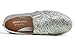 FEVERSOLE Women's Fashion Slip-On Sneaker Casual Flat Loafers Silver Size 7.5 M US