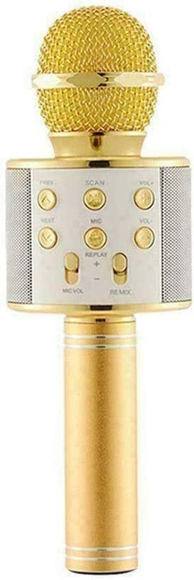 ZWYUAN Bezprzewodowy przenośny ręczny mikrofon do karaoke Bluetooth na imprezę domową mikrofon do mowy dla dzieci