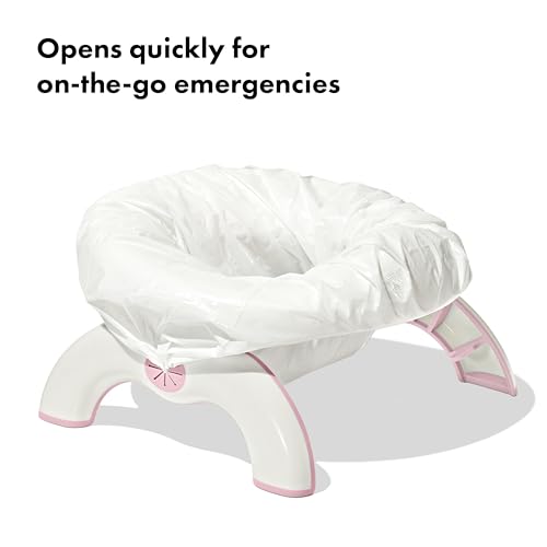 Image of OXO Tot 2-in-1 Go Portable Potty with Travel Bag, Travel Potty Seat for Toddler - Blossom