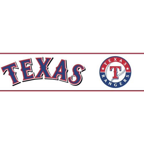 York Wallcoverings ZB3373BDSMP Boys Will Be Boys II Texas Rangers 8-Inch x 10-Inch