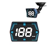 Car Digital GPS Speedometer - MPH & KMH Universal USB Car Heads Up Display with Suction Cup Holder, Car Hud Car Speed Display Car Compass Overspeed Alarm for All Vehicle Car Truck
