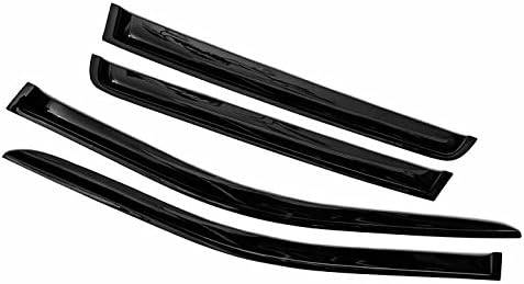 Out-Channel Smoked Window Vent Guard Rain Visors for 2007-2015 Jeep Compass