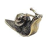 Statue miniature : Escargot miniature à l'apparence exquise et réaliste, idéal pour différents styles de décoration intérieure