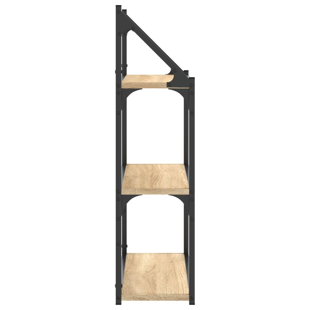 vidaXL Étagère Murale 3 Niveaux chêne Sonoma 60x21x78,5 cm