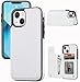 JOYAKI Wallet Case Compatible with iPhone 13,Slim Protective case with Card Holder,PU Leather Kickstand Card Slots Case with a Free Screen Protective Glass for iPhone 13(6.1