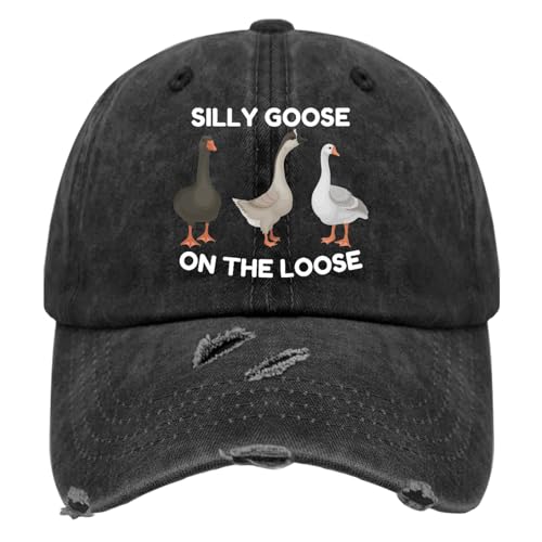 Image of Funny Silly Goose Hat Silly Goosee On The Loose Hat for Women Dad Hats Funny Hats