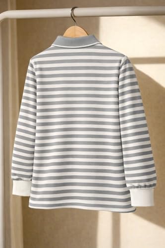 Image of Mack Jonney Men's Premium Black Striped Polo T-Shirt | Long Sleeve Cotton Blend | Casual & Smart Wear-M6752