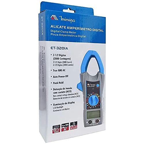 ALICATE AMPERIMETRO DIGITAL CAT IV 300V ET-3201A