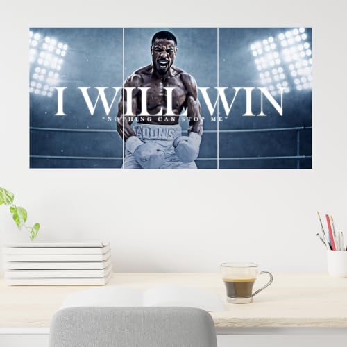 Image of Good Hope - Motivational Split Poster (12x18 Inch) - Boxing Champion Wall Art Sports Player Motivation Quotes Posters for Gym Sports Gaming Boys bedroom Living room Office Athlete Inspiration Wall Decor Painting without frame framed