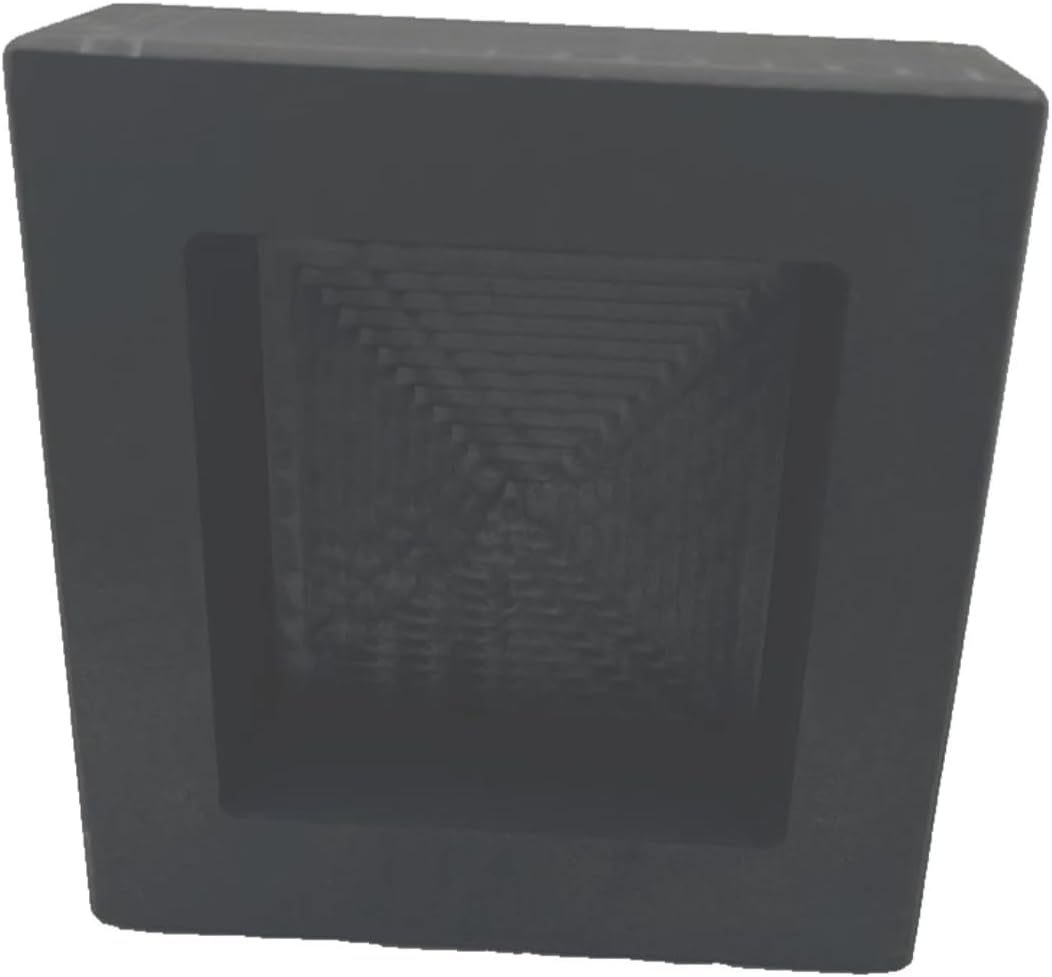 25 oz Square Graphite Gold Ingot Mold for Gold & Silver Casting
