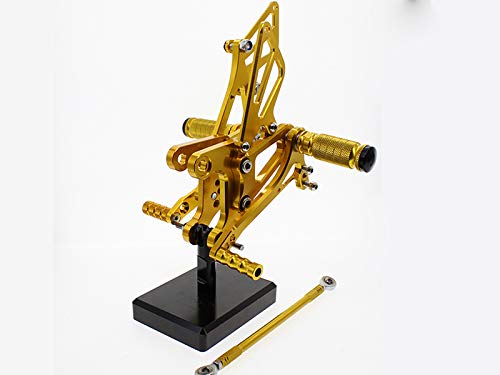 Krace Motorcycle Rearsets Foot Pegs Rear Set Footrests Brake Shift Pedals Fully Adjustable Foot Boards Fit For Kawasaki Ninja Zx6R Zx636 2005 2006 2007 2008 #TOP4