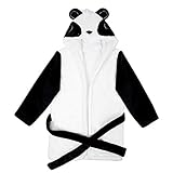 ✔ Carácter único: albornoz con capucha Panda, con un cinturón en la cintura para proteger a sus hijos del riesgo de frío, hay un bolsillo en ambos lados para mantener su mano caliente, doble costura en el borde para mayor durabilidad