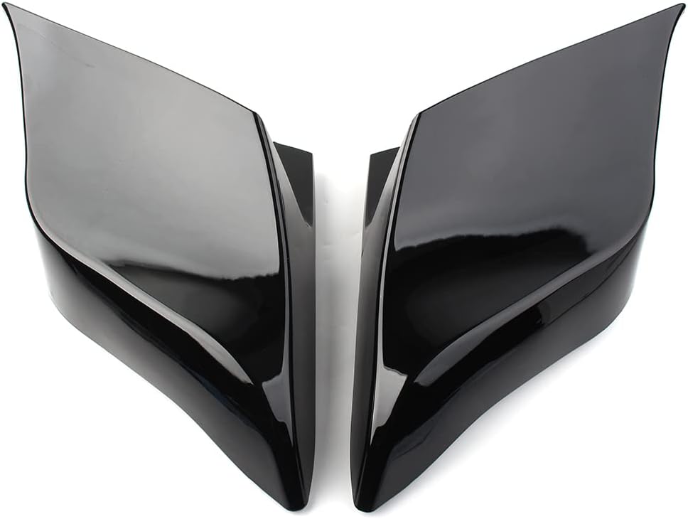 LIRU Vivid Black ABS Side Plastic Panels Stretched Extended Side Covers Panels for Harley for Road King FLHR CVO Road Glide Custom FLTRXSE Electra Glide Road Glide