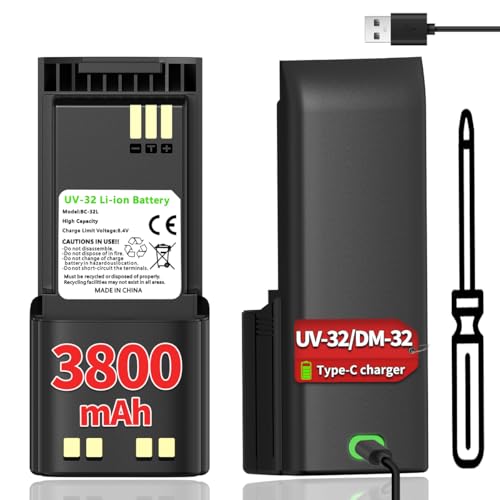 Image of BAOFENG DM32 Battery 3800mAh Extended High-Capacity Rechargeable Battery