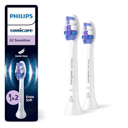 Philips Sonicare S2 Sensitive Original Ersatzbürstenköpfe Weiß 2er-Pack HX6052/87