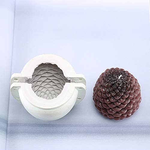 FUOBECIE Tannenzapfen-Kerzenform, zum Selbermachen, klassische Tannenzapfen-Kerzenform, langlebig, Gummi, Tannenzapfen… – Bild 5