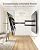 monTEK Heavy Duty TV Wall Mount for 37-90 Inch TVs up to 165lbs, 4X Load Tested, 25.1" Extended Full Motion Dual Articulating Arms, Fits 12/16/18/24" Studs, Tool-Free Tilt/Swivel, Max VESA 600x400mm