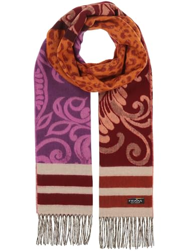 FRAAS Cashmink Schal 44 x 200 cm - Weicher als Kaschmir - Made in Germany - Schal mit Muster-Mix für Damen - Perfekt für Herbst und Winter Spice Route
