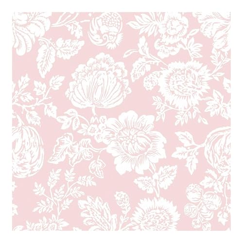 Graham & Brown Shabby Chic by Rachel Ashwell Stipple Pink Floral Wallpaper | Paste The Wall | Pink Floral | Eco-Friendly