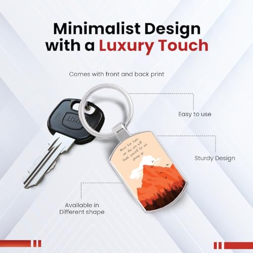 Image of Premium Printed Metal Keychain for Men & Women | High-Definition Artwork Print | Durable Key Ring for Car, Bike, Home & Office Keys | Stylish Decorative Key Holder Gift