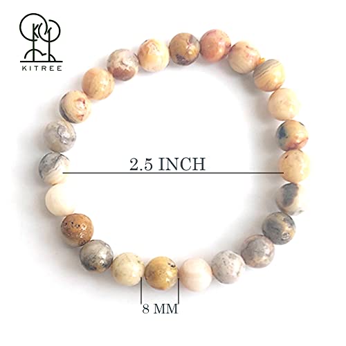 Image of HEALING AND SEMI-PRECIOUS CRYSTAL STONE BRACELET 8 MM ROUND FOR FENSHUI