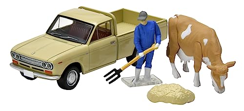 Datsun 1300 Camion Tomica Limited LV-195d miniature 1/64 marron