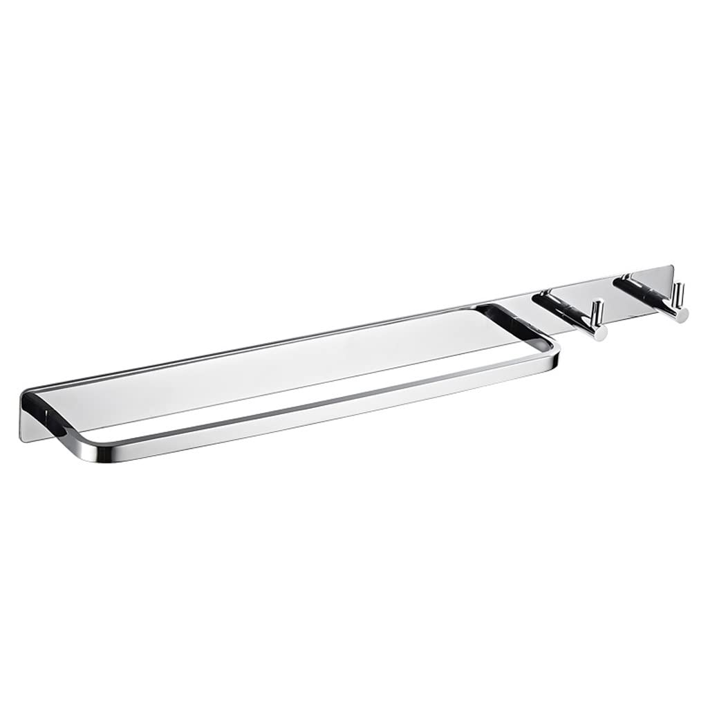Barre de serviette unique argentée pour optimiser une petite salle de bain