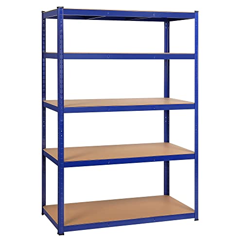 Yaheetech Estantería Metálica De Almacenaje 180 X 120 X 60 Cm Con Capacidad De 875 Kg Para Trasero Taller Garaje Cocina Sótano Estante De Almacenamiento Azul Yaheetech Estantería Metálica De Almacenaje 180 X 120 X 60 Cm Con Capacidad De 875 Kg Para Trasero Taller Garaje Cocina Sótano Estante De Almacenamiento Azul