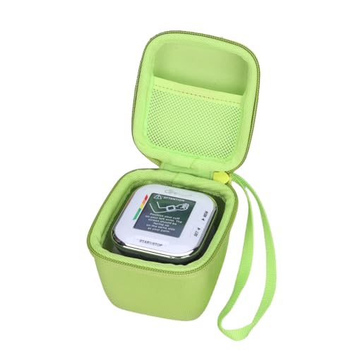 Image of XANAD Hard Case for Oklar /MMIZOO /Medline /IPROVEN Wrist Blood Pressure Cuff Monitor Within Size 4'' x 3'' x 3'',Green