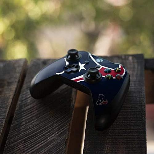 Skinit Decal Gaming Skin Compatible with Xbox One X Controller - Officially Licensed NFL Houston Texans Large Logo Design