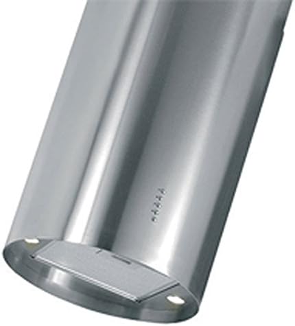KA-123-CS Island Range Hood Stainless Steel Round Chimney. Made in Italy.