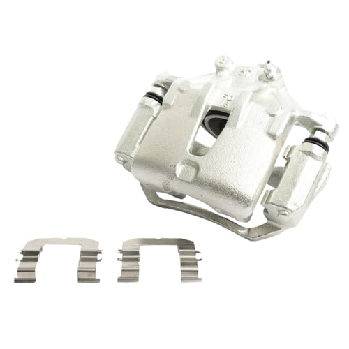 Image of TRQ Front and Rear Brake Caliper Set Zinc Coated Brackets Hardware Compatible with 2009-2012 Hyundai Elantra