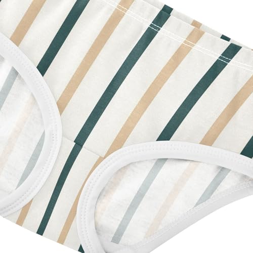 Yellow Blue Stripe Toddler Girls's Underwear 2T 23009054