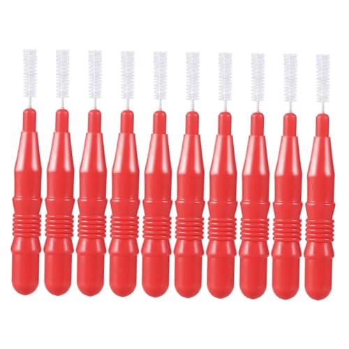 PEPLAYTAL 50 Piezas Cepillos Interdentales Plásticos Cepillo Oral para Cuidado Bucal Limpieza Higiene Diaria Familia Viaje
